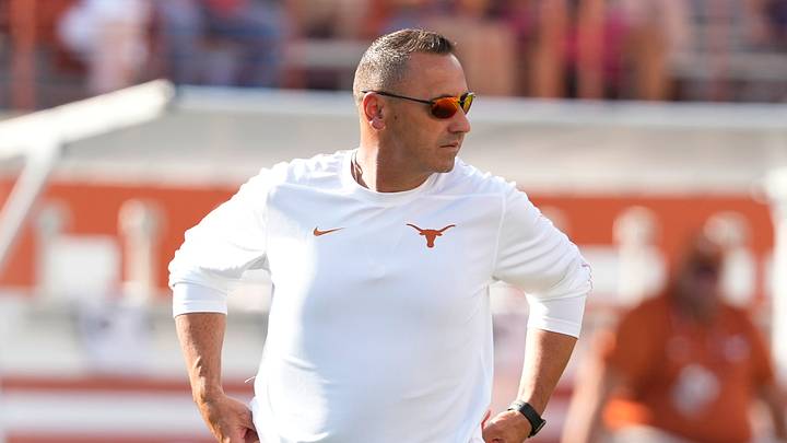 Texas Longhorns head coach Steve Sarkisian before the game against the Texas-San Antonio Roadrunners at Texas at Darrell K Royal-Texas Memorial Stadium. 