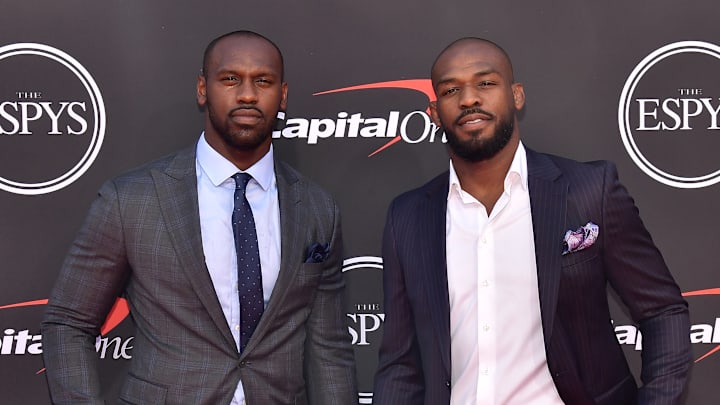 Chandler Jones with his brother Jon Jones