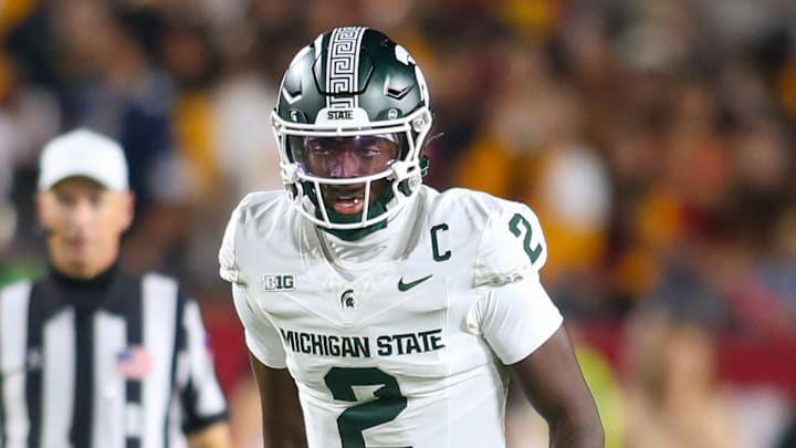 Michigan State QB Aidan Chiles