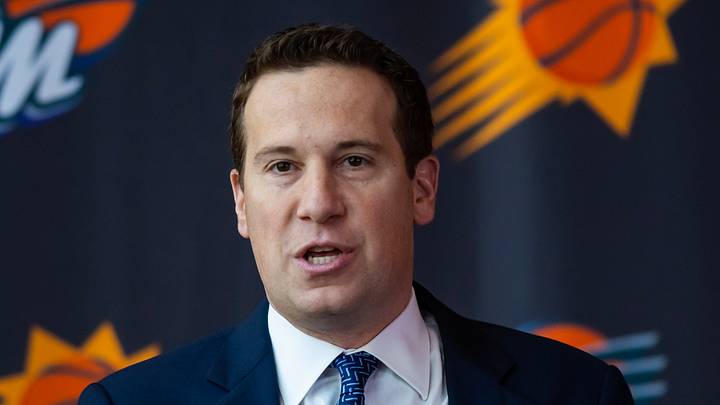 Phoenix Suns owner Mat Ishbia during an introductory press conference at Footprint Center on February 8, 2023. Phoenix Suns owner Mat Ishbia during an introductory press conference at Footprint Center on February 8, 2023.
