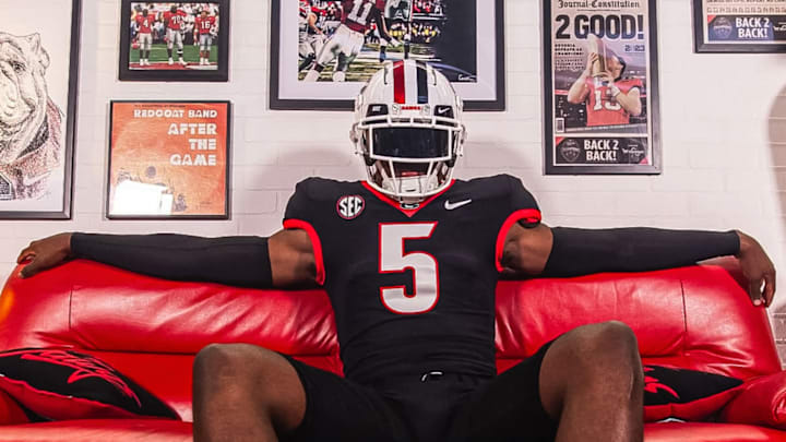 2026 prospect Khamari Brooks during a recruiting visit to the University of Georgia.