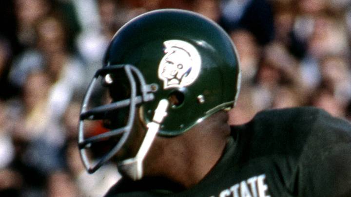 Unknown date 1966, East Lansing, MI, USA; FILE PHOTO; Michigan State defensive end Bubba Smith (95) in action during the 1966 season. Unknown date 1966, East Lansing, MI, USA; FILE PHOTO; Michigan State defensive end Bubba Smith (95) in action during the 1966 season.
