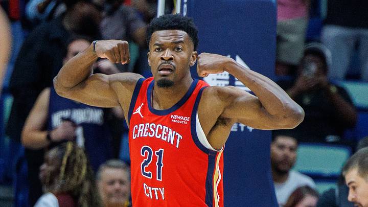 Oct 21, 2026; New Orleans, Louisiana, USA; New Orleans Pelicans center Yves Missi (21) reacts to a dunk against Indiana Pacers during the first half at Smoothie King Center. Mandatory Credit: Stephen Lew-Imagn Images Oct 21, 2026; New Orleans, Louisiana, USA; New Orleans Pelicans center Yves Missi (21) reacts to a dunk against Indiana Pacers during the first half at Smoothie King Center. Mandatory Credit: Stephen Lew-Imagn Images