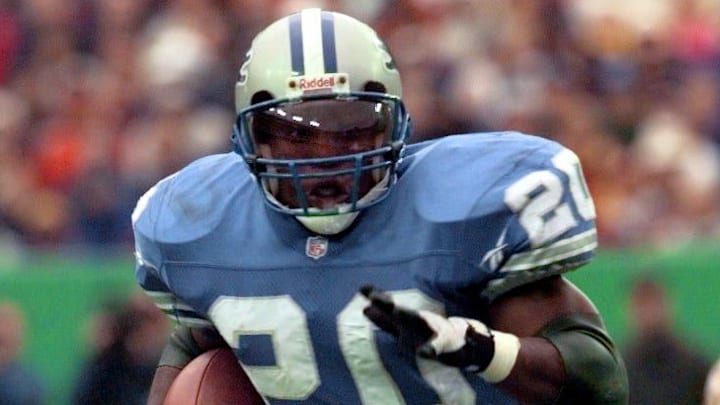 Detroit Lions running back Barry Sanders. Detroit Lions running back Barry Sanders.