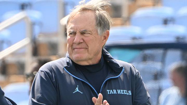 Sep 12, 2026; Chapel Hill, North Carolina, USA; North Carolina Tar Heels head coach Bill Belichick on the field before the game at Kenan Stadium. Sep 12, 2026; Chapel Hill, North Carolina, USA; North Carolina Tar Heels head coach Bill Belichick on the field before the game at Kenan Stadium.