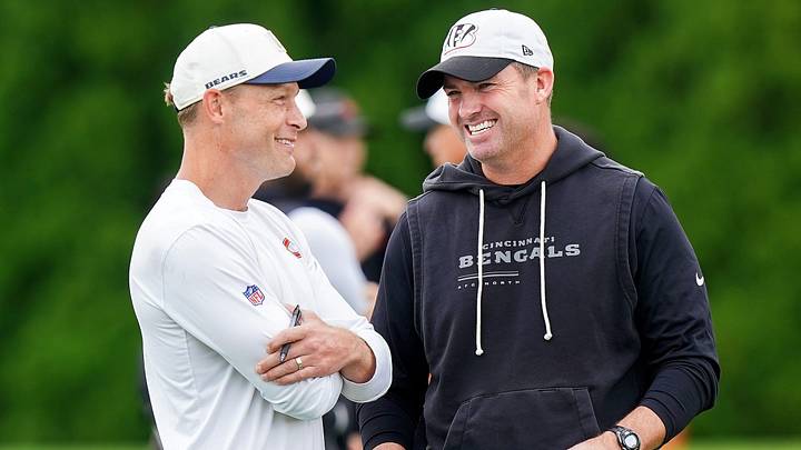 Chicago Bears head coach Ben Johnson and Cincinnati Bengals head coach Zac Taylor