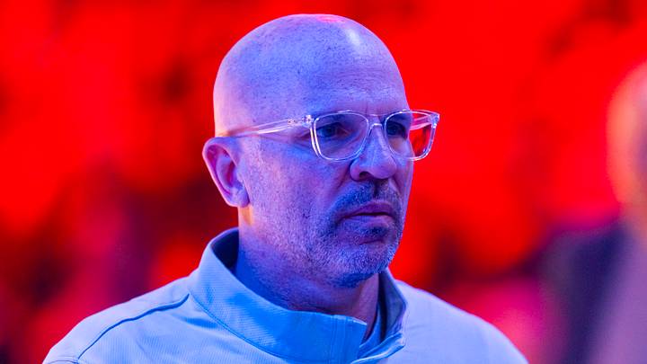 Dallas Mavericks head coach Jason Kidd against the Phoenix Suns at Mortgage Matchup Center on Apr 8, 2026.