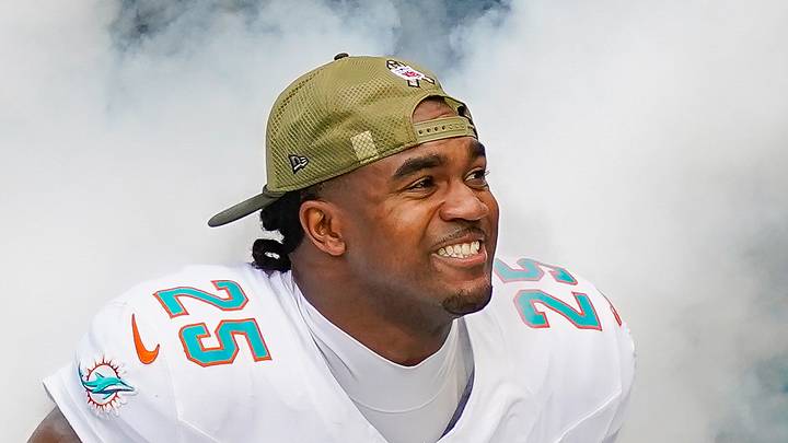 Miami Dolphins linebacker Tyrel Dodson Miami Dolphins linebacker Tyrel Dodson