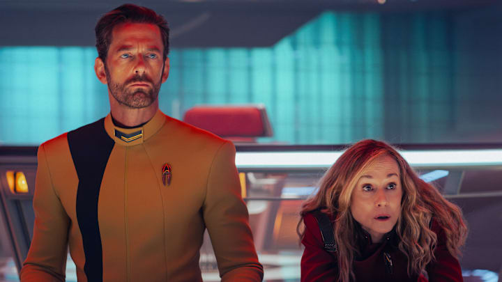 Holly Hunter as Nahla in Star Trek: Starfleet Academy, episode 1, season 1, streaming on Paramount+, 2025. Photo Credit: Brooke Palmer/Paramount+. Holly Hunter as Nahla in Star Trek: Starfleet Academy, episode 1, season 1, streaming on Paramount+, 2025. Photo Credit: Brooke Palmer/Paramount+.