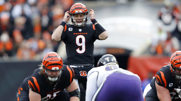 Cincinnati Bengals quarterback Joe Burrow (9)