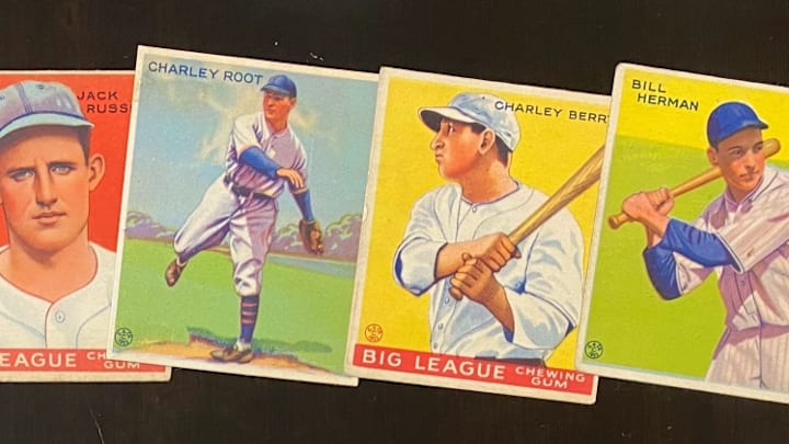 Author's collection of 1933 Goudey cards