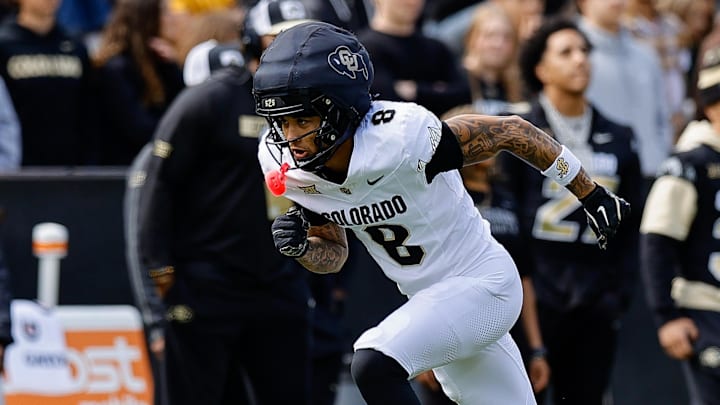 Apr 19, 2025; Boulder, CO, USA; Colorado Buffaloes wide receiver Joseph Williams (8) during the spring game at Folsom Field. Mandatory Credit: Isaiah J. Downing-Imagn Images Apr 19, 2025; Boulder, CO, USA; Colorado Buffaloes wide receiver Joseph Williams (8) during the spring game at Folsom Field. Mandatory Credit: Isaiah J. Downing-Imagn Images