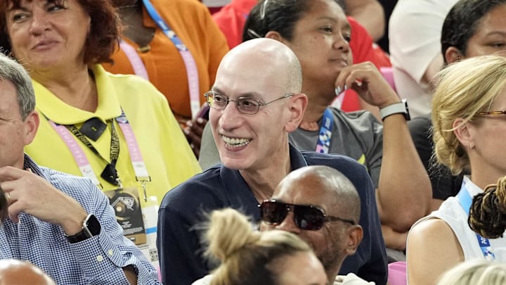 Adam Silver at the Paris Olympics in 2024.