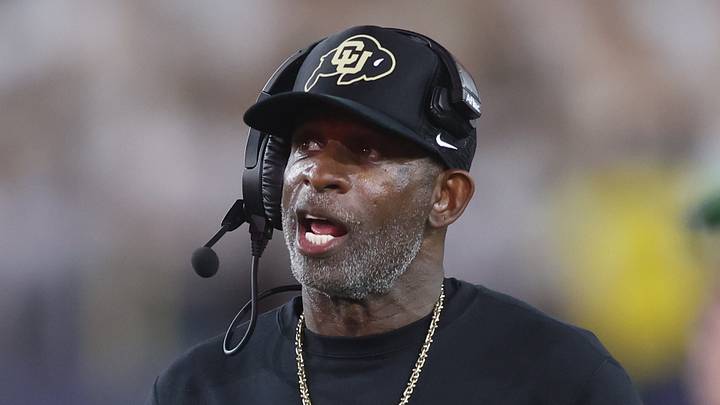 Sep 3, 2026; Atlanta, Georgia, USA; Colorado Buffaloes head coach Deion Sanders reacts in the first half against the Georgia Tech Yellow Jackets at Bobby Dodd Stadium at Hyundai Field. Mandatory Credit: Brett Davis-Imagn Images Sep 3, 2026; Atlanta, Georgia, USA; Colorado Buffaloes head coach Deion Sanders reacts in the first half against the Georgia Tech Yellow Jackets at Bobby Dodd Stadium at Hyundai Field. Mandatory Credit: Brett Davis-Imagn Images