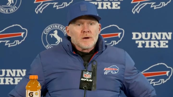 Sean McDermott wasn’t pleased with the officials after the Bills were eliminated by the Broncos