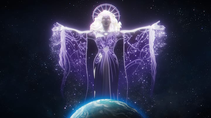Agatha Harkness (voiced by Kathryn Hahn) in Marvel Animation Television's WHAT IF...? Season 3. Photo courtesy of Marvel Animation. © 2024 MARVEL. All Rights Reserved.