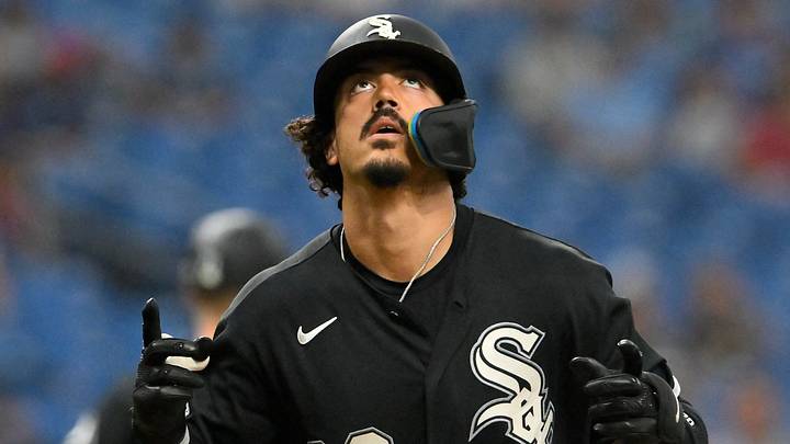 Chicago White Sox third baseman Miguel Vargas Chicago White Sox third baseman Miguel Vargas