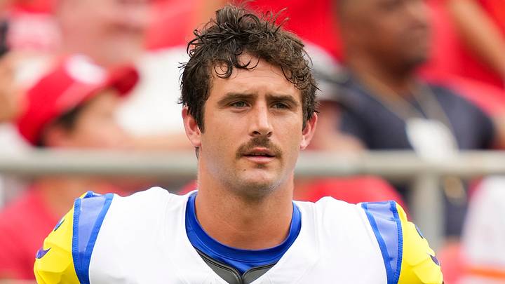 Los Angeles Rams quarterback Stetson Bennett. Los Angeles Rams quarterback Stetson Bennett.