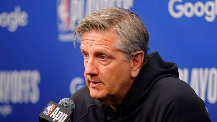 May 10, 2026; Minneapolis, Minnesota, USA; Minnesota Timberwolves head coach Chris Finch speaks to the media before game four of the second round of the 2026 NBA Playoffs against the San Antonio Spurs at Target Center. Mandatory Credit: Bruce Kluckhohn-Imagn Images May 10, 2026; Minneapolis, Minnesota, USA; Minnesota Timberwolves head coach Chris Finch speaks to the media before game four of the second round of the 2026 NBA Playoffs against the San Antonio Spurs at Target Center. Mandatory Credit: Bruce Kluckhohn-Imagn Images