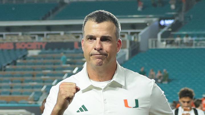 Sep 10, 2026; Miami Gardens, Florida, USA; Miami Hurricanes head coach Mario Cristobal reacts after defeating the Florida A&M Rattlers at Hard Rock Stadium. Mandatory Credit: Sam Navarro-Imagn Images Sep 10, 2026; Miami Gardens, Florida, USA; Miami Hurricanes head coach Mario Cristobal reacts after defeating the Florida A&M Rattlers at Hard Rock Stadium. Mandatory Credit: Sam Navarro-Imagn Images