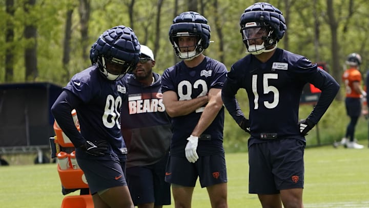 Bears players at rookie camp who made the 90-man roster are about to get a good education at offseason practices against veterans. Bears players at rookie camp who made the 90-man roster are about to get a good education at offseason practices against veterans.