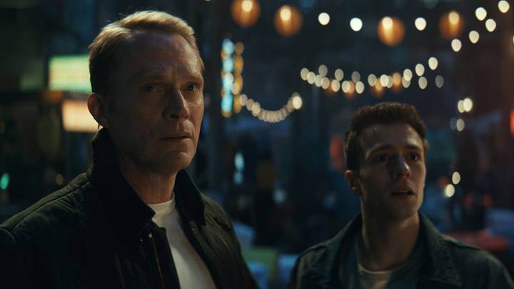 (L – R) Paul Bettany and Ruaridh Mollica in VisionQuest exclusively on Disney+
