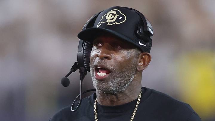 Sep 3, 2026; Atlanta, Georgia, USA; Colorado Buffaloes head coach Deion Sanders reacts in the first half against the Georgia Tech Yellow Jackets at Bobby Dodd Stadium at Hyundai Field. Mandatory Credit: Brett Davis-Imagn Images Sep 3, 2026; Atlanta, Georgia, USA; Colorado Buffaloes head coach Deion Sanders reacts in the first half against the Georgia Tech Yellow Jackets at Bobby Dodd Stadium at Hyundai Field. Mandatory Credit: Brett Davis-Imagn Images