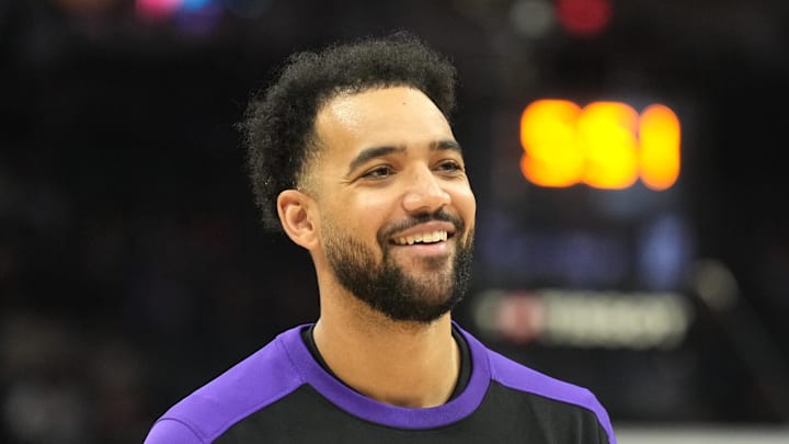 Apr 11, 2025; Sacramento, California, USA; Sacramento Kings forward Trey Lyles (41) before the game against the Los Angeles Clippers at Golden 1 Center. Mandatory Credit: Darren Yamashita-Imagn Images Apr 11, 2025; Sacramento, California, USA; Sacramento Kings forward Trey Lyles (41) before the game against the Los Angeles Clippers at Golden 1 Center. Mandatory Credit: Darren Yamashita-Imagn Images