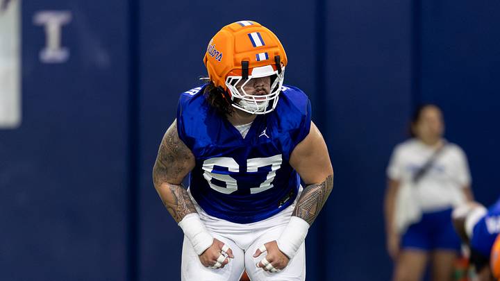 TJ Shanahan Jr. is one of four transfers Florida added to its offensive line this offseason.
