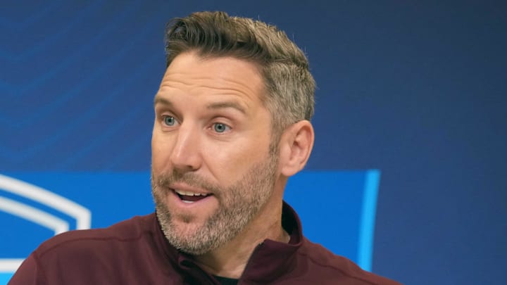 Washington Commanders general manager Adam Peters. Washington Commanders general manager Adam Peters.