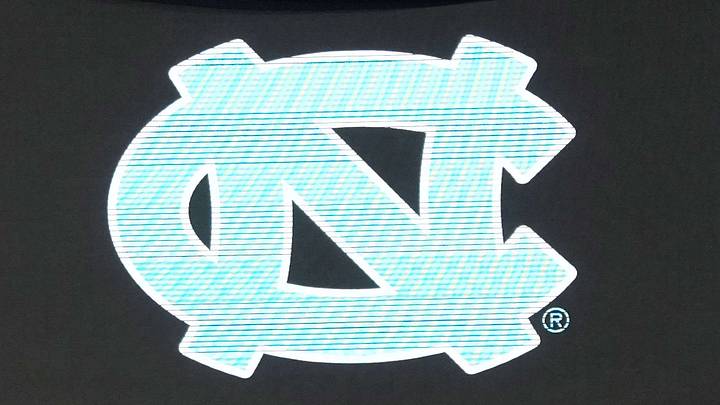 Mar 27, 2024; Los Angeles, CA, USA; The North Carolina Tar Heels logo on the video board during practice prior to NCAA Tournament at West Regional at Crypto.com Arena. Mandatory Credit: Kirby Lee-USA TODAY Sports Mar 27, 2024; Los Angeles, CA, USA; The North Carolina Tar Heels logo on the video board during practice prior to NCAA Tournament at West Regional at Crypto.com Arena. Mandatory Credit: Kirby Lee-USA TODAY Sports