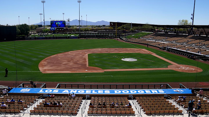 General view of the field at Camelback Ranch