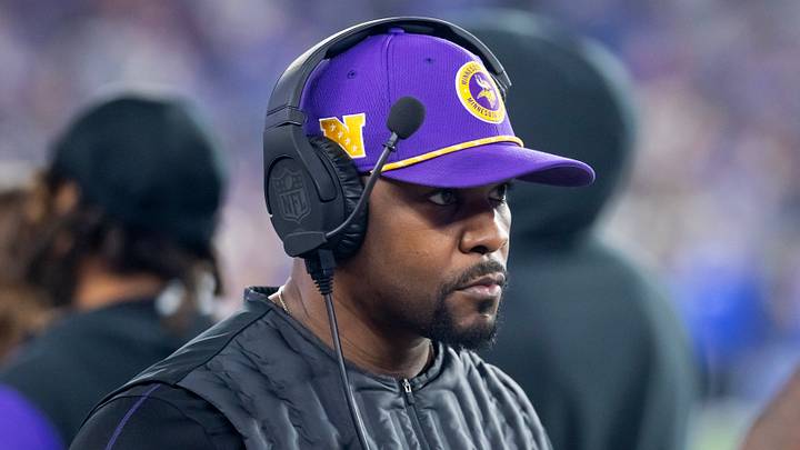 Minnesota Vikings defensive coordinator Brian Flores Minnesota Vikings defensive coordinator Brian Flores