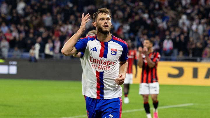 Tanner Tessmann scored his first goal for Lyon this season on Sunday Tanner Tessmann scored his first goal for Lyon this season on Sunday