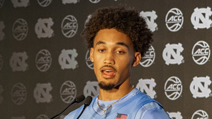 Senior Seth Trimble at the 2025 ACC Tipoff