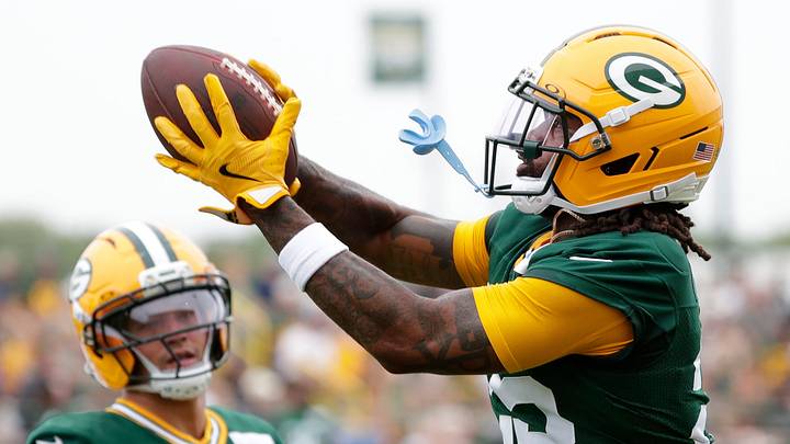 Green Bay Packers cornerback Keisean Nixon (25) catches a pass at training camp last week. Green Bay Packers cornerback Keisean Nixon (25) catches a pass at training camp last week.