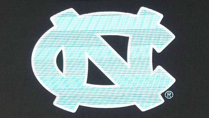 Mar 27, 2024; Los Angeles, CA, USA; The North Carolina Tar Heels logo on the video board during practice prior to NCAA Tournament at West Regional at Crypto.com Arena. Mandatory Credit: Kirby Lee-Imagn Images Mar 27, 2024; Los Angeles, CA, USA; The North Carolina Tar Heels logo on the video board during practice prior to NCAA Tournament at West Regional at Crypto.com Arena. Mandatory Credit: Kirby Lee-Imagn Images