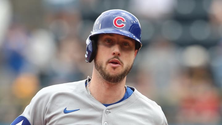 May 1, 2025; Pittsburgh, Pennsylvania, USA;  Chicago Cubs right fielder Kyle Tucker (30) circles the bases on a solo home run against the Pittsburgh Pirates during the fifth inning at PNC Park. Mandatory Credit: Charles LeClaire-Imagn Images