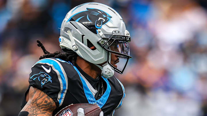 Carolina Panthers running back Rico Dowdle