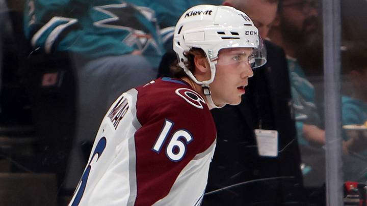 Nov 1, 2025; San Jose, California, USA; Colorado Avalanche Taylor Makar (16) takes pregame warmups before his NHL debut in a game against the San Jose Sharks at SAP Center at San Jose. Mandatory Credit: Dennis Lee-Imagn Images Nov 1, 2025; San Jose, California, USA; Colorado Avalanche Taylor Makar (16) takes pregame warmups before his NHL debut in a game against the San Jose Sharks at SAP Center at San Jose. Mandatory Credit: Dennis Lee-Imagn Images
