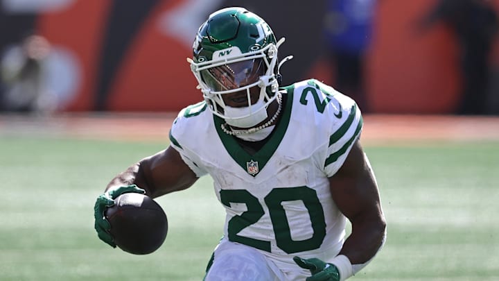 New York Jets running back Breece Hall New York Jets running back Breece Hall