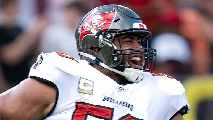 Tampa Bay Buccaneers defensive tackle Vita Vea is a franchise legend. Tampa Bay Buccaneers defensive tackle Vita Vea is a franchise legend.
