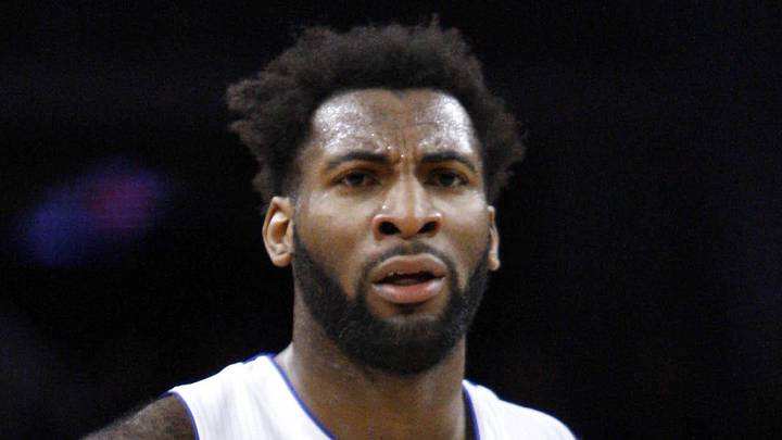 Jan 4, 2016; Auburn Hills, MI, USA; Detroit Pistons center Andre Drummond (0) reacts to a call during the third quarter against the Orlando Magic at The Palace of Auburn Hills. Pistons win 115-89. Mandatory Credit: Raj Mehta-Imagn Images Jan 4, 2016; Auburn Hills, MI, USA; Detroit Pistons center Andre Drummond (0) reacts to a call during the third quarter against the Orlando Magic at The Palace of Auburn Hills. Pistons win 115-89. Mandatory Credit: Raj Mehta-Imagn Images