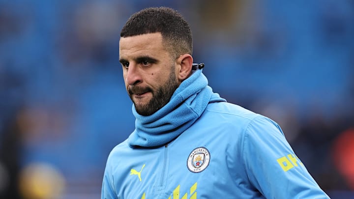 Kyle Walker is not in Manchester City's squad for their Premier League clash with Brentford.