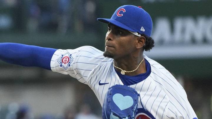 May 20, 2026; Chicago, Illinois, USA; Chicago Cubs pitcher Edward Cabrera (30) throws the ball against the Milwaukee Brewers during the first inning at Wrigley Field. Mandatory Credit: David Banks-Imagn Images May 20, 2026; Chicago, Illinois, USA; Chicago Cubs pitcher Edward Cabrera (30) throws the ball against the Milwaukee Brewers during the first inning at Wrigley Field. Mandatory Credit: David Banks-Imagn Images