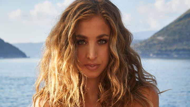 Katie Austin photographed by James Macari in Montenegro.