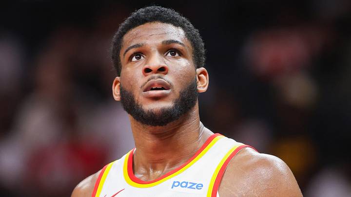 Atlanta Hawks forward Zuby Ejiofor (20) against the Memphis Grizzlies at State Farm Arena on October 5, 2026.