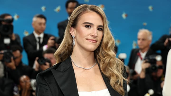 New York Liberty star Sabrina Ionescu attends the 2025 Met Gala.