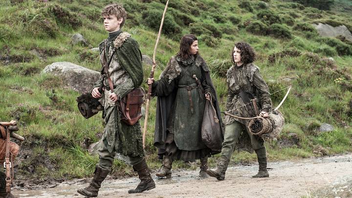 Thomas Brodie-Sangster (Jojen Reed), Natalia Tena (Osha), and Ellie Kendrick (Meera Reed) in Game of Thrones season 3 Episode 2 Thomas Brodie-Sangster (Jojen Reed), Natalia Tena (Osha), and Ellie Kendrick (Meera Reed) in Game of Thrones season 3 Episode 2