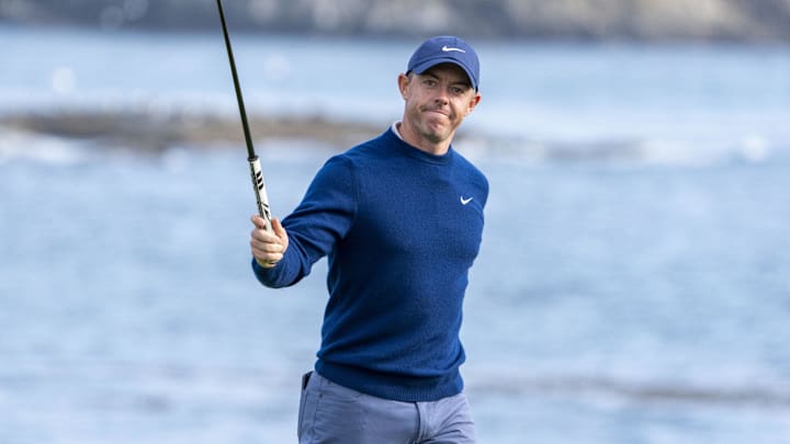 Rory McIlroy, shown here at the 2025 event, returns to Pebble this week as the defending champion.